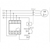 Реле контроля наличия, асимметрии фаз CZF-BR асимметрия 40-80В, задержка откл. 0,5-15с, 1NO, 1NC
