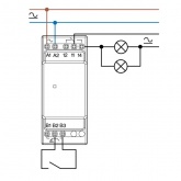 Реле многофункциональное шаговое/моностабильное Finder со сбросом, 1NO 16A 24В AC/DC на DIN-рейку