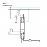 Электронное шаговое реле Finder со сбросом 2 контакта, 8A 24В AC/DC на DIN-рейку