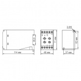 Реле контроля фаз DEKraft 380В 50Гц 1NO/NC 5A тип 01 серии РК-101