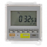 Таймер электронный цокольный в крышку щитка TDM ТЭ8-1мин/7дн-8on/off-16А-8Ц/Щ