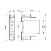Модульный многофункциональный таймер Finder (AI, DI, SW, BE, CE, DE) 12…240В АС/DC 1CO 16А 0,1с-24ч