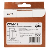 Программатор времени недельный Zamel 2 канала ЖК 16А 200 программ