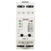 Трехфазное реле контроля напряжения Zamel 16А регулируемое 170-290В