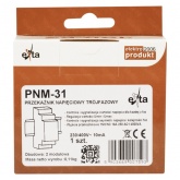 Трехфазное реле контроля напряжения Zamel 16А регулируемое 170-290В