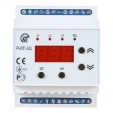 Трехфазное реле контроля напряжения и фаз Новатек РНПП-302 8А контроль слипания контактов контактора