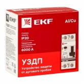 Устройство защиты от дугового пробоя УЗДП EKF с автоматическим выключателем 1P+N 32А (C) 6 кА