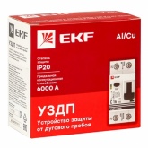 Устройство защиты от дугового пробоя УЗДП EKF с автоматическим выключателем 1P+N 20А (C) 6 кА
