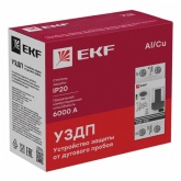 Устройство защиты от дугового пробоя УЗДП EKF с автоматическим выключателем 1P+N 16А (C) 6 кА