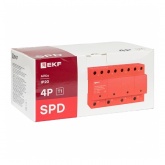 Устройство защиты от импульсных перенапряжений EKF Класс 1 Iimp 25kA (10/350?s) 4P 8 модуля