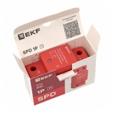 Устройство защиты от импульсных перенапряжений EKF Класс 1 Iimp 25kA (10/350?s) 1P 2 модуля