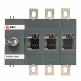 Рубильник EKF PROxima TwinBlock 400A 3P без рукоятки управления (выключатель нагрузки)