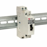 Контактор модульный EKF КМ РУ 20А 2NO 230В AC 1 модуль с ручным управлением