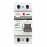 УЗО EKF PROxima ВД-100 2P 25А/10мА (электромеханическое) А (ВДТ)