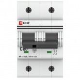 Автоматический выключатель EKF PROxima ВА 47-125 2P 80А (C) 15кА (автомат электрический)