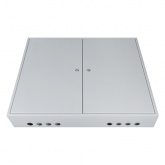 Щит металлический навесной TDM ЩРН-144 (2х4х18) модулей (632х780х120) 2 двери IP31 серый