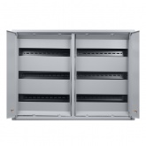 Щит металлический навесной TDM ЩРН-96 (2х3х16) модулей (500х680х120) 2 двери IP31 серый