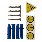 Щит металлический навесной TDM ЩРН-54 (3х18) модулей (540х440х120) IP31 серый