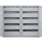 Щит металлический встраиваемый TDM ЩРВ-144 (2х4х18) модулей (682х830х120) 2 двери IP31 серый