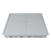 Щит металлический встраиваемый TDM ЩРВ-144 (2х4х18) модулей (682х830х120) 2 двери IP31 серый