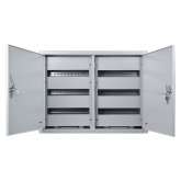 Щит металлический встраиваемый TDM ЩРВ-96 (2х3х16) модулей (550х730х120) 2 двери IP31 серый