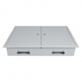 Щит металлический встраиваемый TDM ЩРВ-96 (2х3х16) модулей (550х730х120) 2 двери IP31 серый