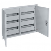 Щит металлический встраиваемый TDM ЩРВ-90 (2х3х15) модулей (550х730х120) 2 двери IP31 серый