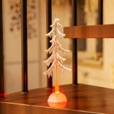 Фигура светодиодная на подставке Елочка, 25см RGB