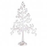 Фигура светодиодная на подставке Ель, 51см белый