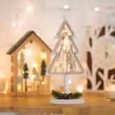 Деревянная фигурка с подсветкой Neon-Night Елка на подставке 14,5х5х30 см