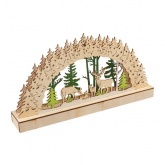 Деревянная фигурка с подсветкой Neon-Night Семейство оленей 30х5х15,7 см