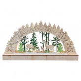 Деревянная фигурка с подсветкой Neon-Night Семейство оленей 30х5х15,7 см