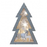 Деревянная фигурка с подсветкой Neon-Night Елочка 20х6,5х29 см