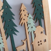 Деревянная фигурка с подсветкой Neon-Night Домик в лесу 19х6х26 см