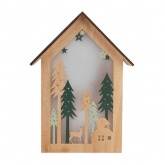Деревянная фигурка с подсветкой Neon-Night Домик в лесу 19х6х26 см