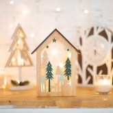 Деревянная фигурка с подсветкой Neon-Night Домик в лесу 19х6х26 см