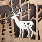 Деревянная фигурка с подсветкой Neon-Night Звездочка 24x13x3,6 см