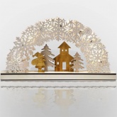 Деревянная фигурка с подсветкой Neon-Night Рождественская сказка 44,5x6x24 см