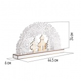 Деревянная фигурка с подсветкой Neon-Night Рождественская сказка 44,5x6x24 см