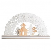 Деревянная фигурка с подсветкой Neon-Night Рождественская сказка 44,5x6x24 см