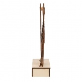 Деревянная фигурка с подсветкой Neon-Night Снеговик 18 см