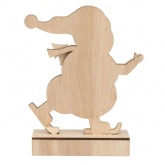 Деревянная фигурка с подсветкой Neon-Night Снеговик 18 см