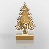 Деревянная фигурка с подсветкой Neon-Night Елочка 11,5x5x19 см