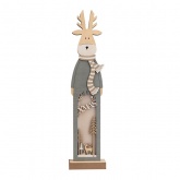 Деревянная фигурка с подсветкой Neon-Night Рождественский олень 11х5х47 см