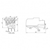 Реле электротепловое ЭРА PRO РТИ-1312 5,5-8А для контакторов КМИ