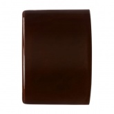 Накладная розетка TV-R-SAT проходная TDM Болонь фарфор коричневый