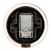 Накладная розетка TV проходная TDM Болонь фарфор коричневый