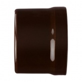 Накладная розетка RJ11+RJ45 двойная TDM Болонь фарфор коричневый