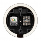 Накладная розетка RJ11+RJ45 двойная TDM Болонь фарфор коричневый