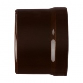 Накладная розетка RJ45 двойная TDM Болонь фарфор коричневый